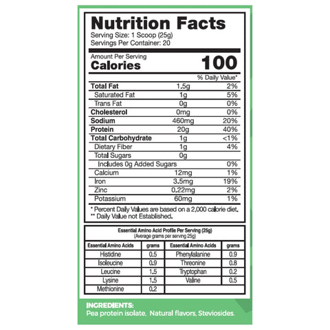 Organic Pea Protein Isolate