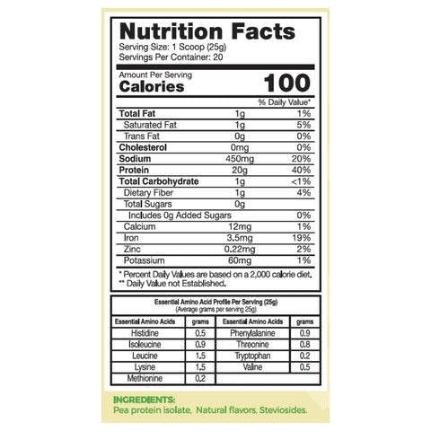 Organic Pea Protein Isolate